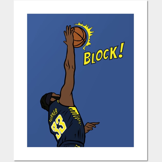 Myles Turner Block Wall Art by rattraptees